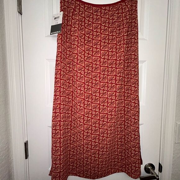 New, Emma James Antique Passage Career Reversible Maxi Skirt - Picture 8 of 8